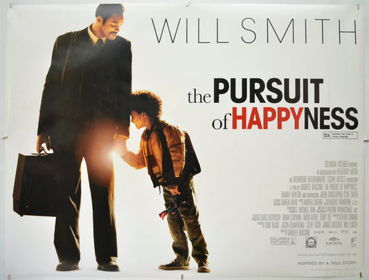 The Pursuit Of Happyness (a.k.a. The Pursuit Of Happiness) Original Quad Poster - Film Poster - Movie Poster  