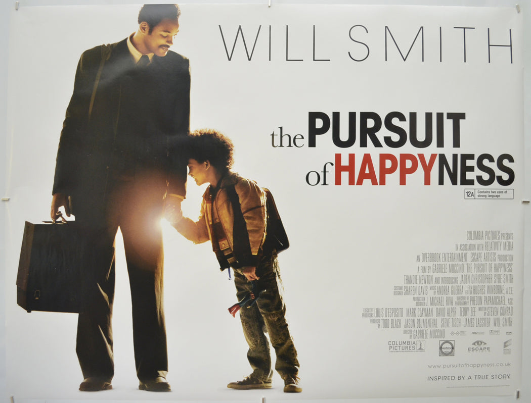 The Pursuit Of Happyness” (a.k.a. The Pursuit Of Happiness) Original –  pastposters