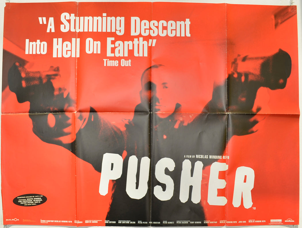 Pusher  Original Quad Poster - Film Poster - Movie Poster 