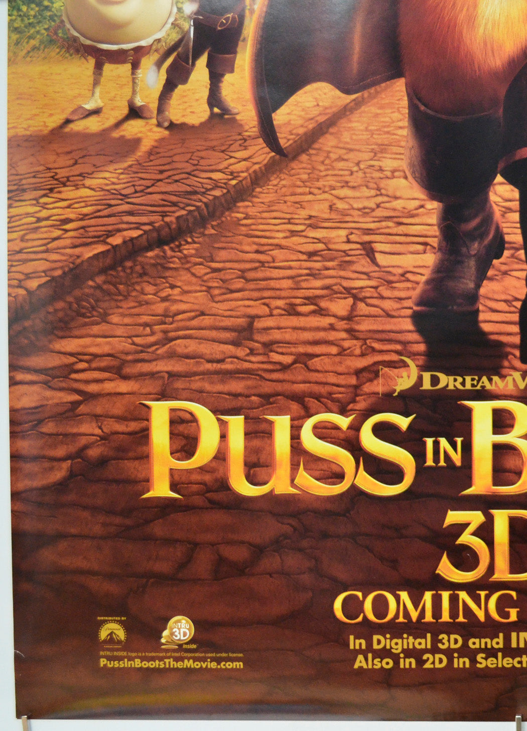 Puss In Boots (Bottom Left) Cinema One Sheet Movie Poster 