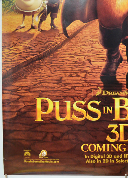 Puss In Boots (Bottom Left) Cinema One Sheet Movie Poster 