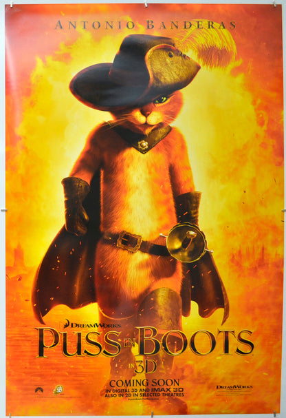 Puss In Boots - Original One Sheet Poster - Film Poster - Movie Poster 