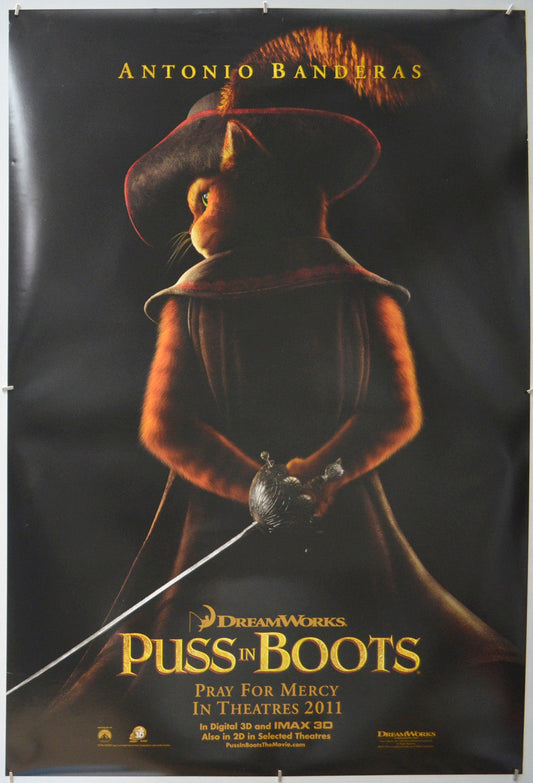 Puss In Boots - Original One Sheet Poster - Film Poster - Movie Poster 
