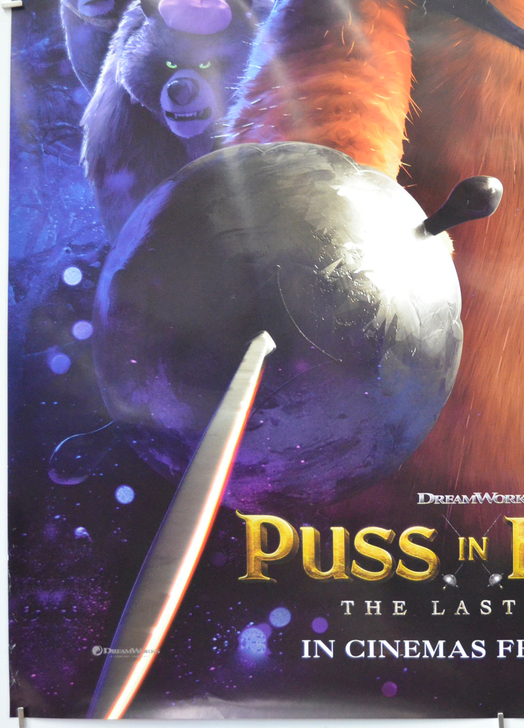 PUSS IN BOOTS: THE LAST WISH (Bottom Left) Cinema One Sheet Movie Poster 