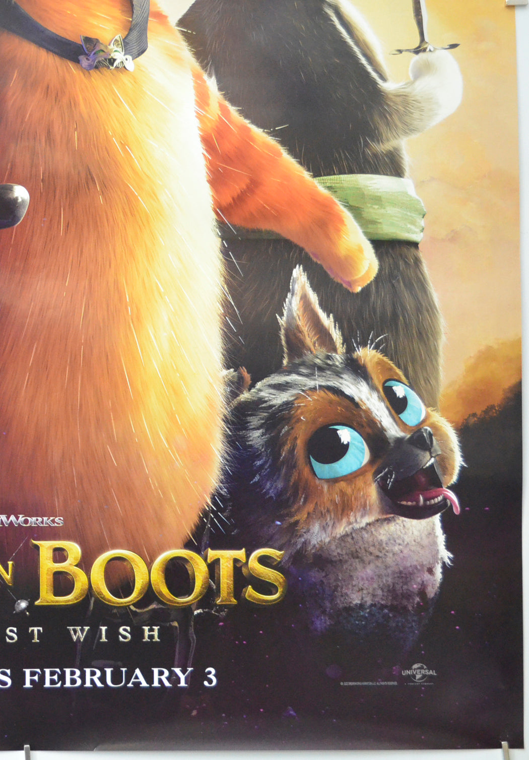 PUSS IN BOOTS: THE LAST WISH (Bottom Right) Cinema One Sheet Movie Poster 