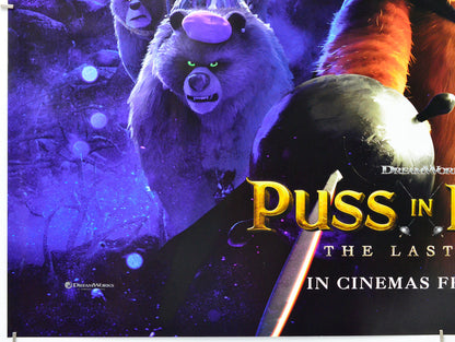 Puss In Boots: The Last Wish (Bottom Left) Cinema Quad Movie Poster 