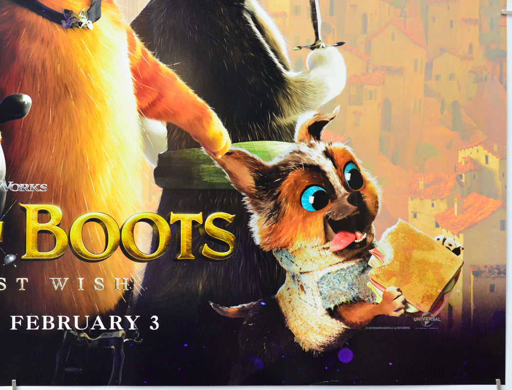 Puss In Boots: The Last Wish (Bottom Right) Cinema Quad Movie Poster 