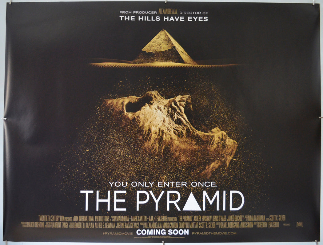 The Pyramid (Teaser / Advance Version) Original Quad Poster - Film Poster - Movie Poster  