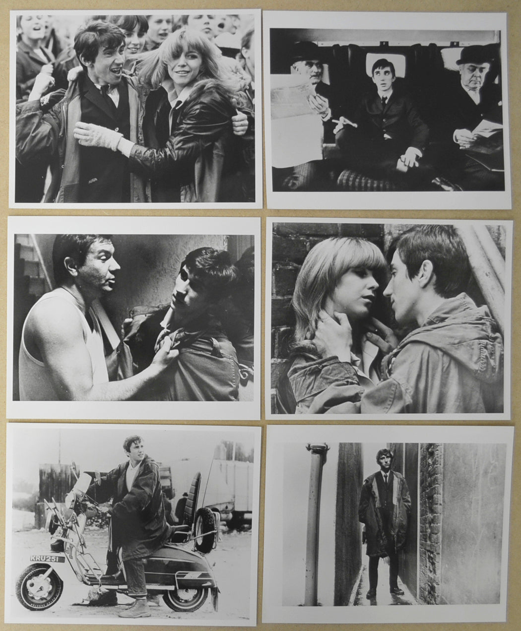 Quadrophenia 6 Original Black and White Press Stills (Photographs) 