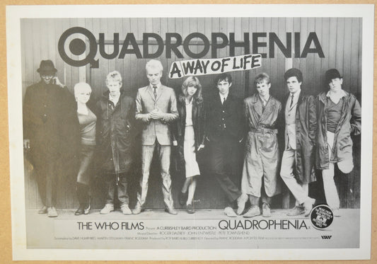 Quadrophenia Original Cinema Exhibitors Synopsis / Credits Booklet (UK)