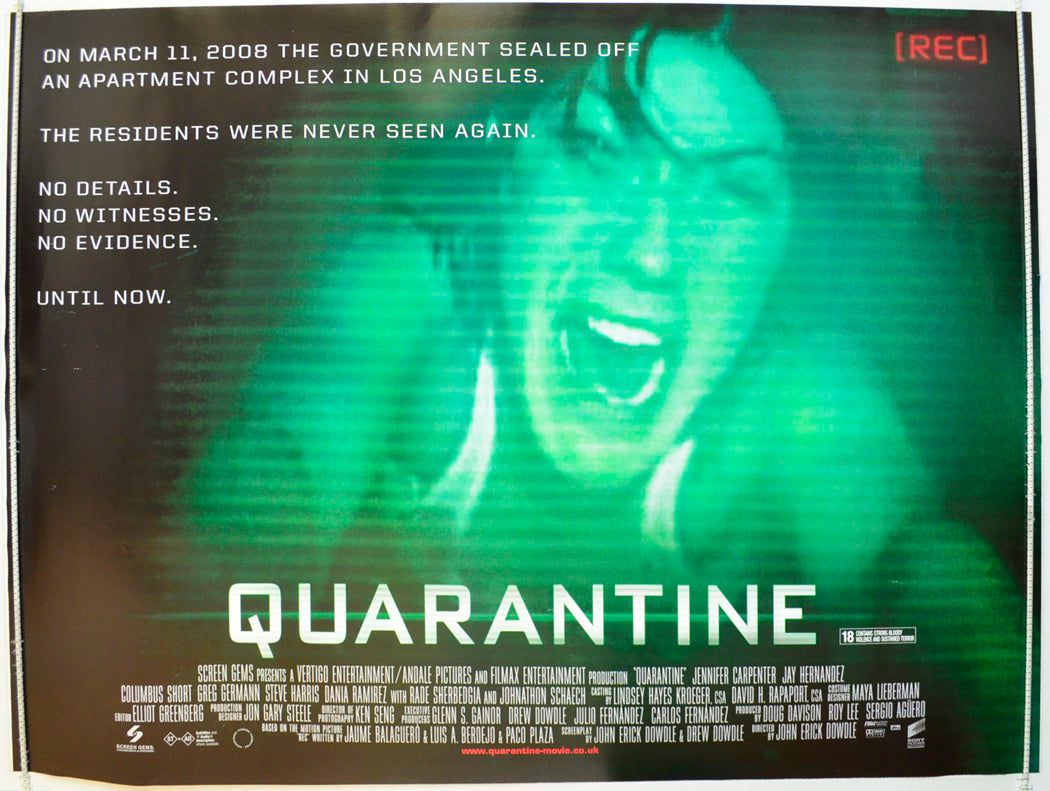 Quarantine  Original British Quad Poster - Film Poster - Movie Poster