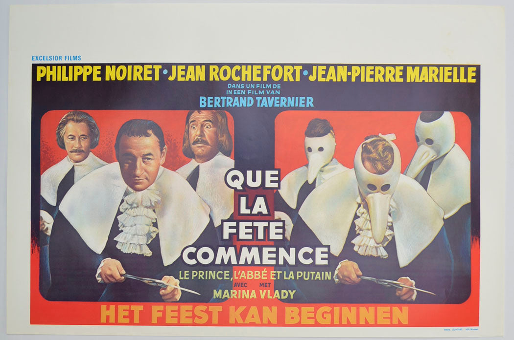 Que La Fete Commence Original Belgian Poster - Film Poster - Movie Poster