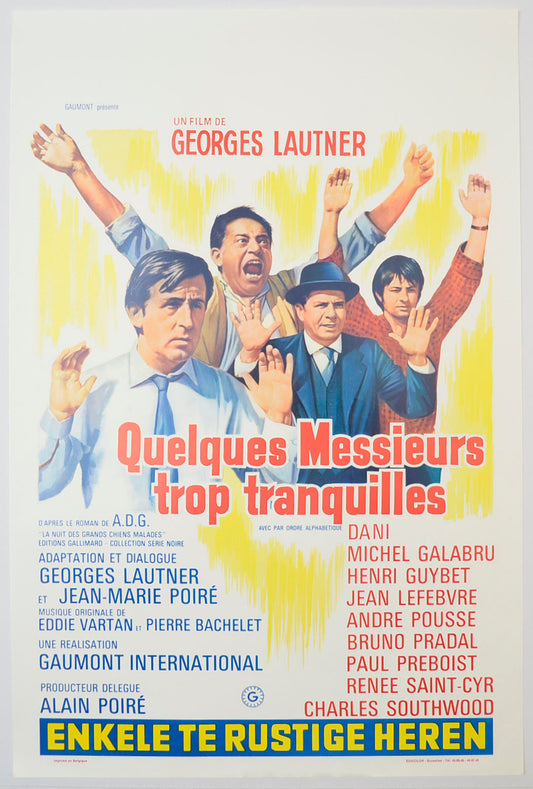 Quelques Messieurs Trop Tranquilles (a.k.a. Some Too Quiet Gentlemen) Original Belgian Poster - Film Poster - Movie Poster