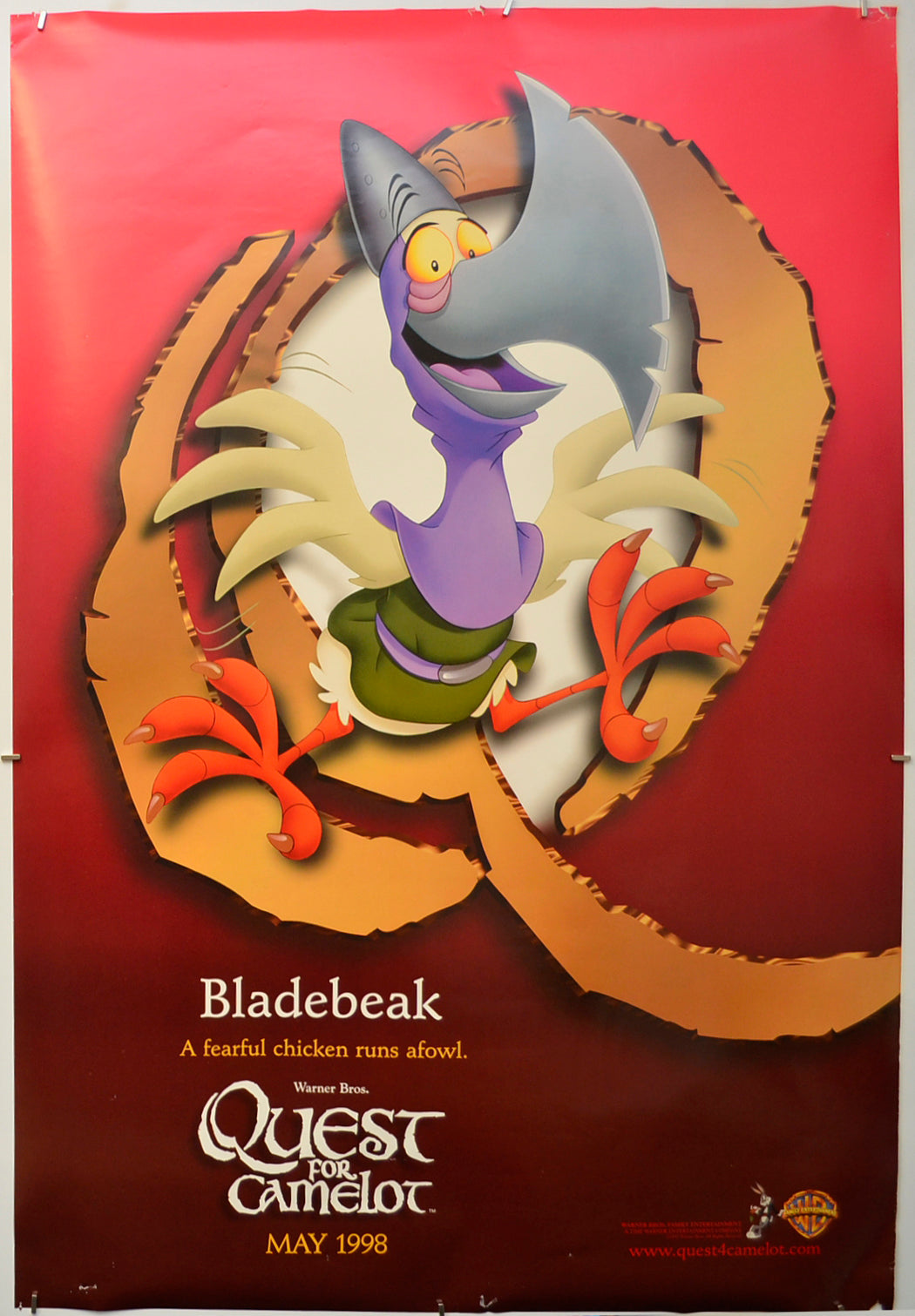 Quest For Camelot  (a.k.a. The Magic Sword ) (Bladebeak Teaser / Advance Version) Original One Sheet Poster - Film Poster - Movie Poster