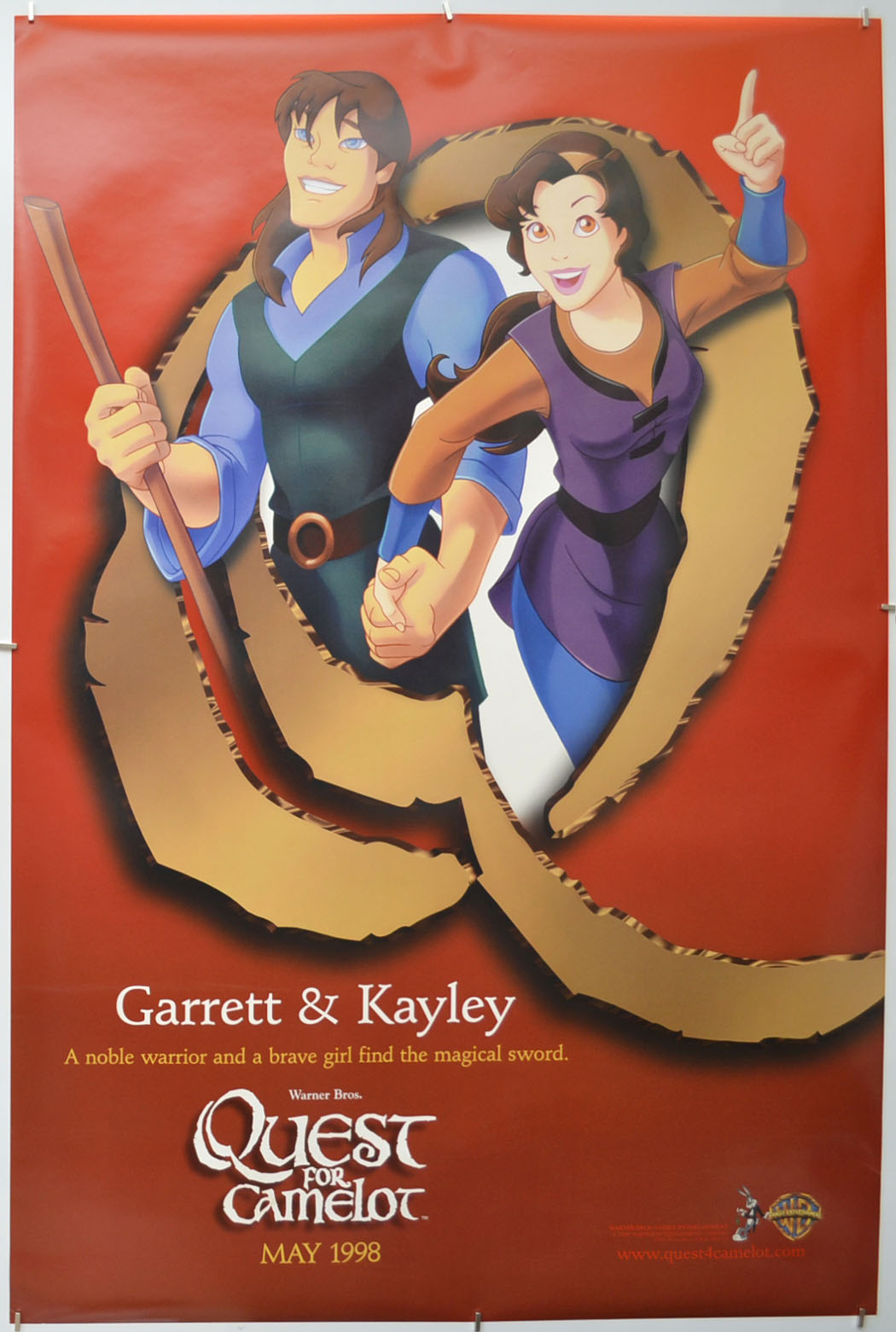 Quest For Camelot (a.k.a. The Magic Sword : Quest For Camelot) (Garrett and Kayley Teaser / Advance Version)  Original One Sheet Poster - Film Poster - Movie Poster