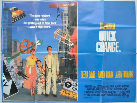 Quick Change  Original Quad Movie Poster  