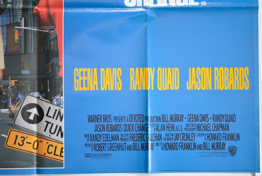 QUICK CHANGE (Bottom Right) Cinema Quad Movie Poster 