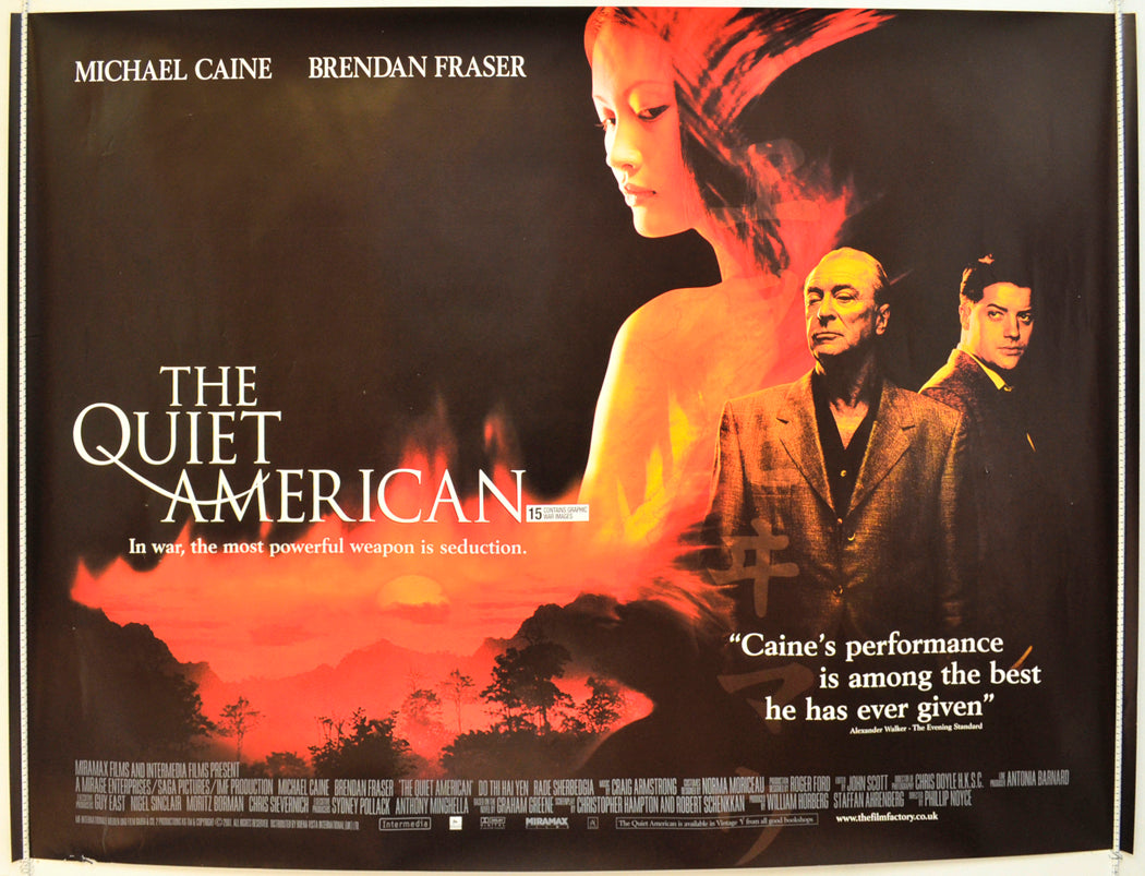 The Quiet American Original Quad Poster - Film Poster - Movie Poster  