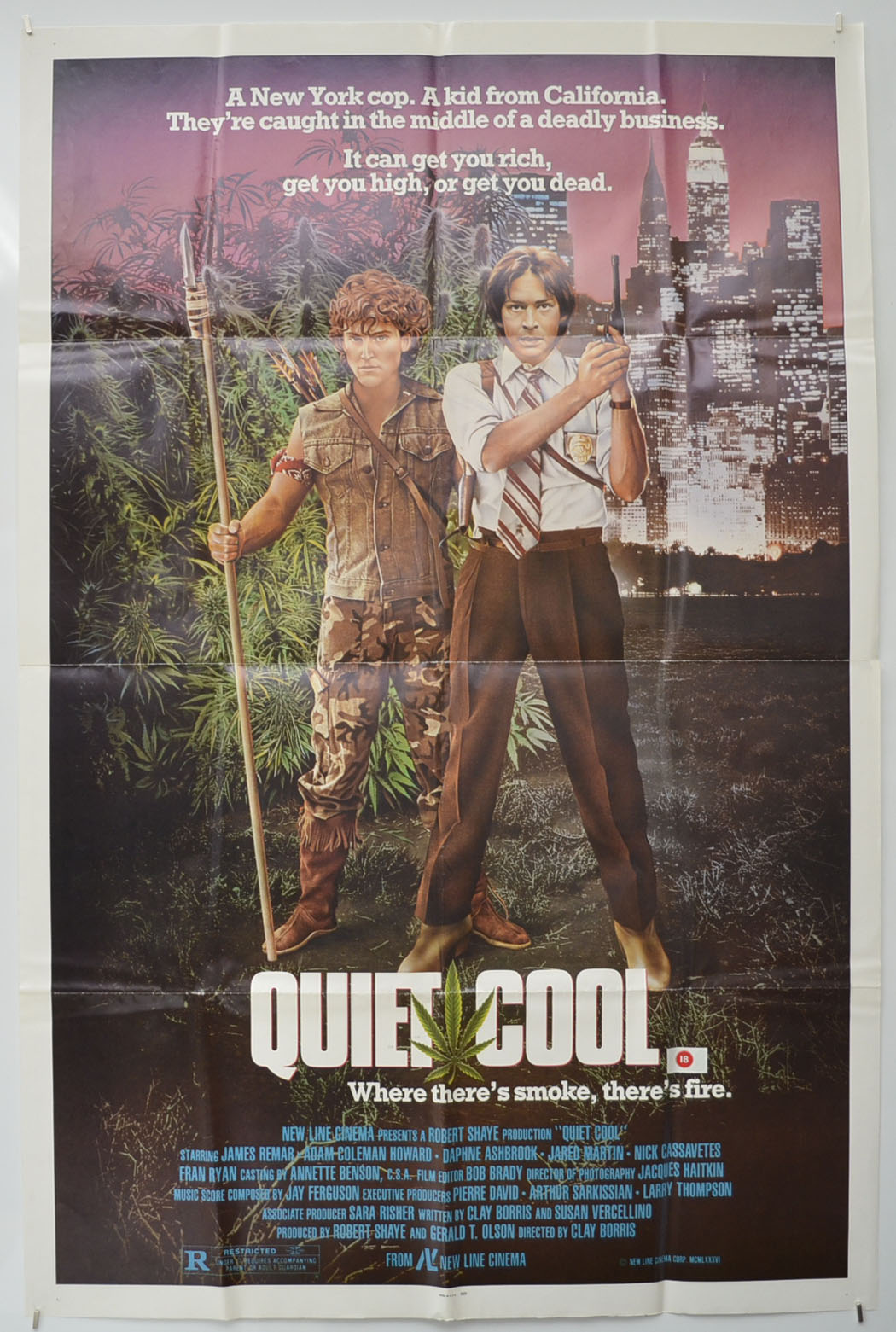 Quiet Cool Original One Sheet Poster - Film Poster - Movie Poster