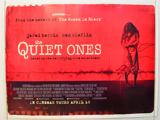 The Quiet Ones  (Red Version)   Original British Quad Poster - Film Poster - Movie Poster 