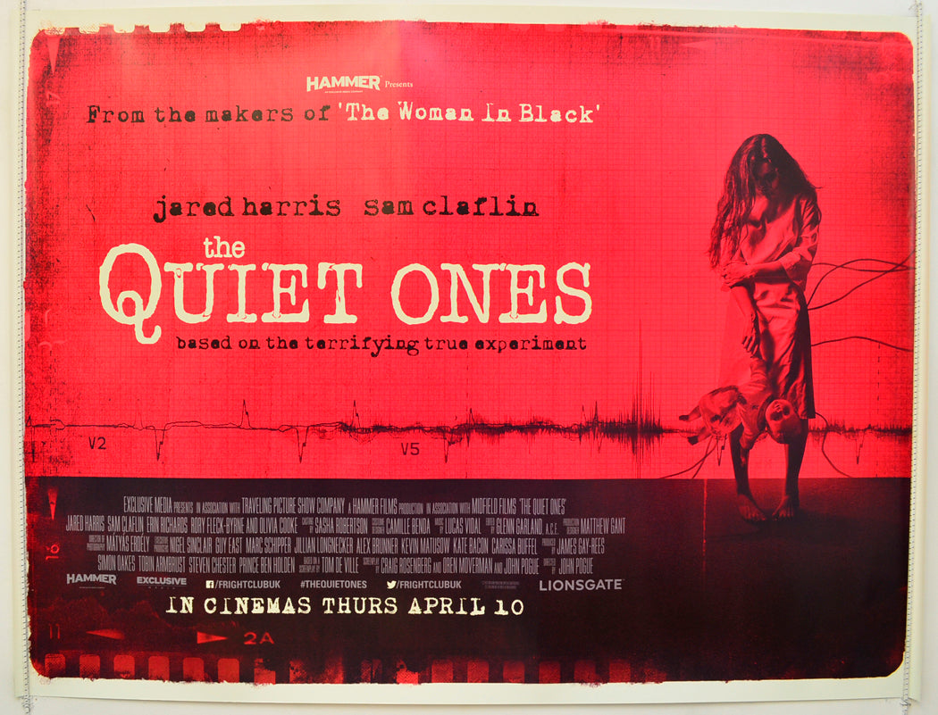 The Quiet Ones  (Red Version)   Original Quad Poster - Film Poster - Movie Poster  