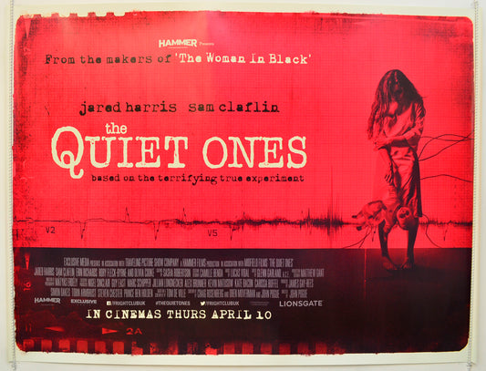 The Quiet Ones  (Red Version)   Original Quad Poster - Film Poster - Movie Poster  