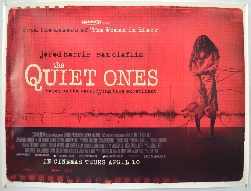 The Quiet Ones (Red Version)  Original Quad Poster - Film Poster - Movie Poster