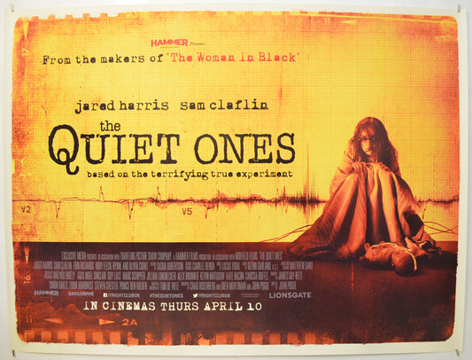 The Quiet Ones (Yellow Version)  Original Quad Poster - Film Poster - Movie Poster