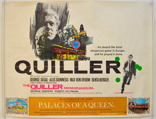 The Quiller Memorandum Original Quad Poster - Film Poster - Movie Poster  