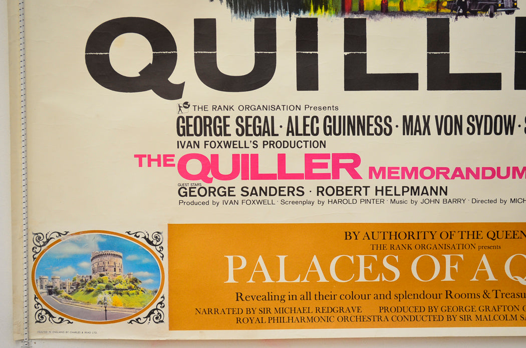 THE QUILLER MEMORANDUM (Bottom Left) Cinema Quad Movie Poster 