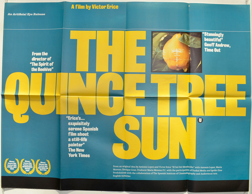 The Quince Tree Sun  (a.k.a. El sol del membrillo)  Original Quad Poster - Film Poster - Movie Poster 