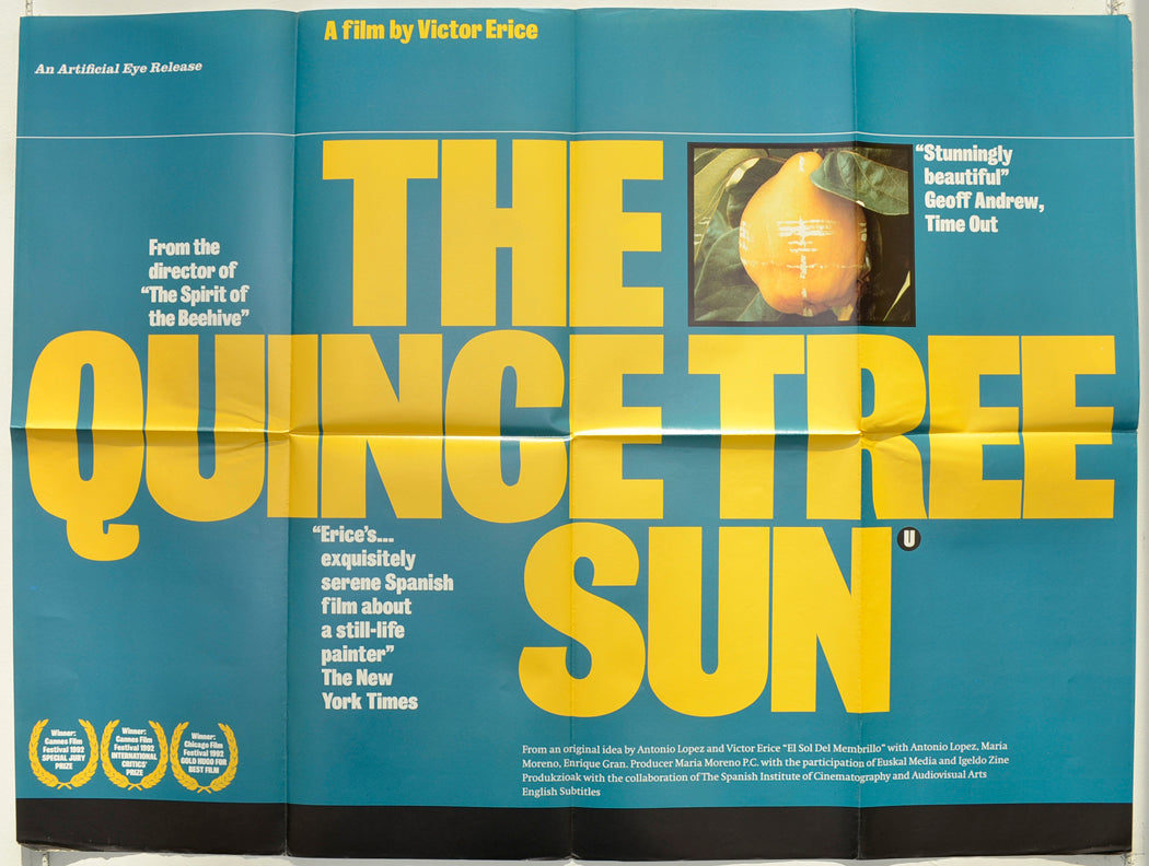 The Quince Tree Sun  (a.k.a. El sol del membrillo)  Original Quad Poster - Film Poster - Movie Poster 