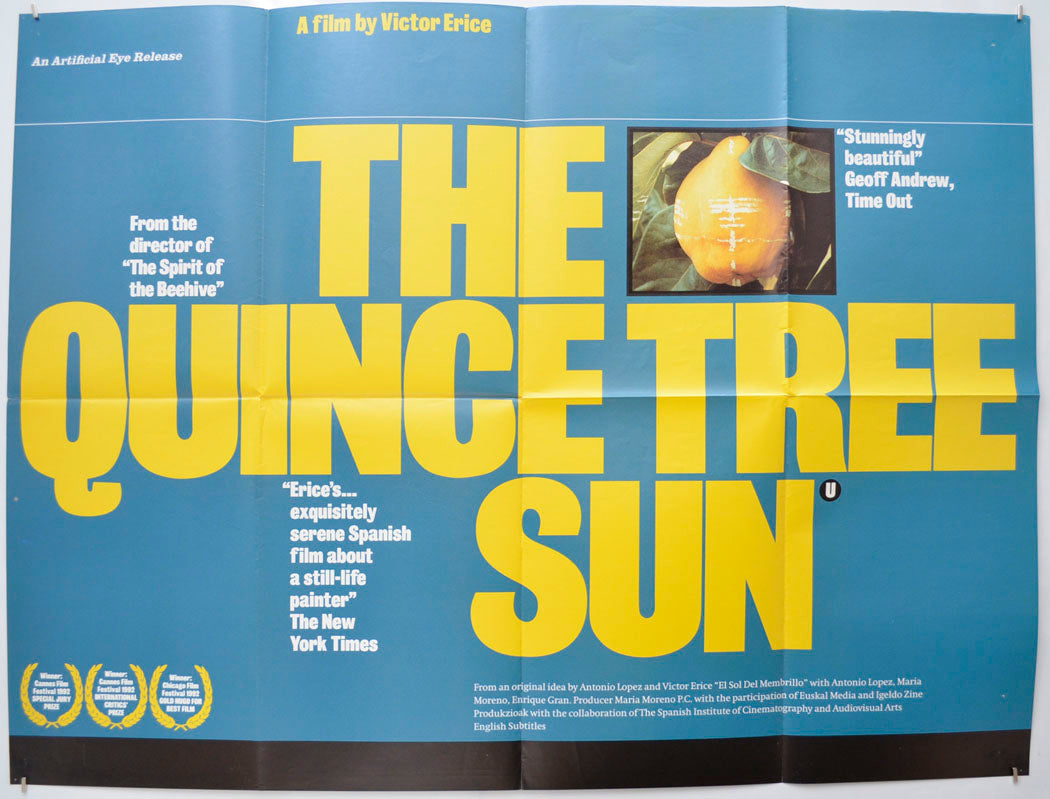 The Quince Tree Sun (a.k.a. El sol del membrillo) Original Quad Poster - Film Poster - Movie Poster