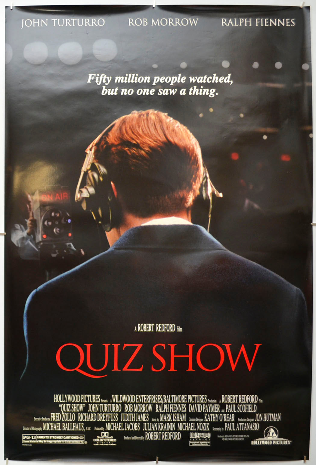 Quiz Show  Original One Sheet Poster - Film Poster - Movie Poster