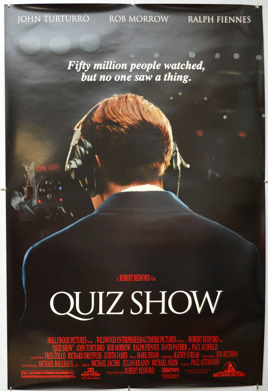 Quiz Show  Original One Sheet Poster - Film Poster - Movie Poster