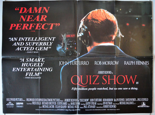 Quiz Show Original British Quad Poster - Movie Poster