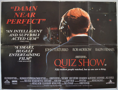 Quiz Show - Original Quad Poster - Film Poster - Movie Poster