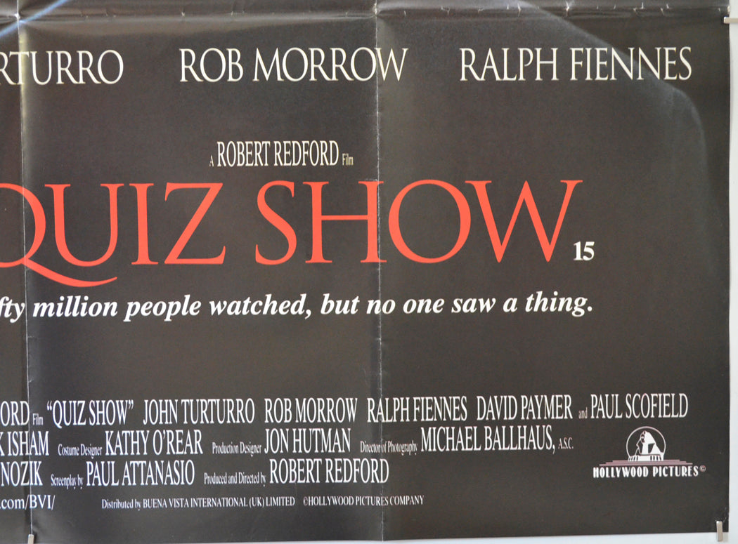 QUIZ SHOW (Bottom Right) Cinema Quad Movie Poster 