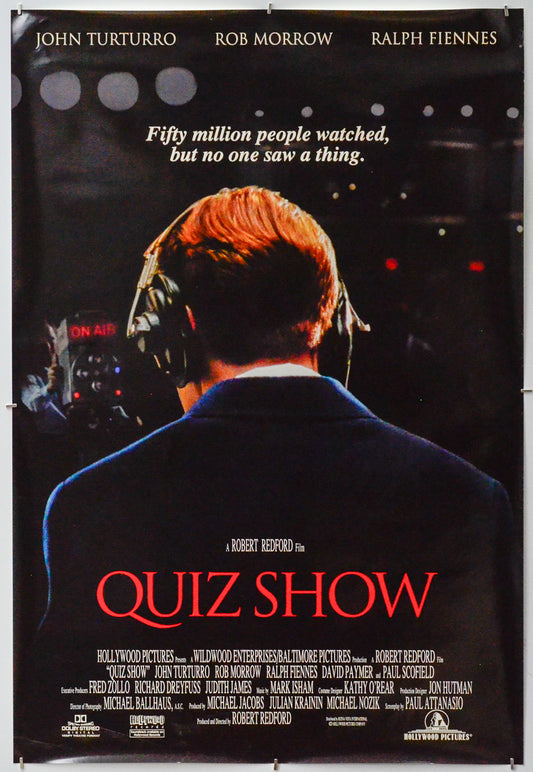 Quiz Show - Original One Sheet Poster - Film Poster - Movie Poster 
