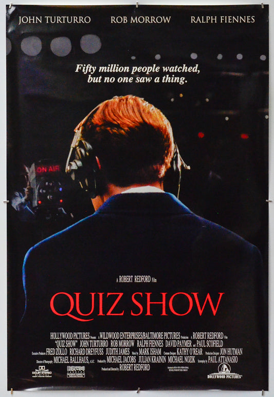 Quiz Show - Original One Sheet Poster - Film Poster - Movie Poster 