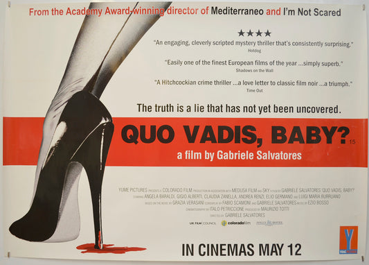 Quo Vadis, Baby? Original Quad Poster - Film Poster - Movie Poster  