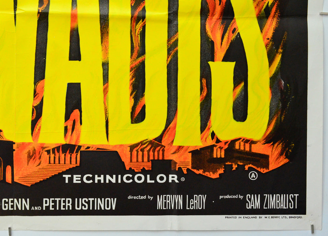 Quo Vadis (Bottom Right) Cinema Quad Movie Poster 