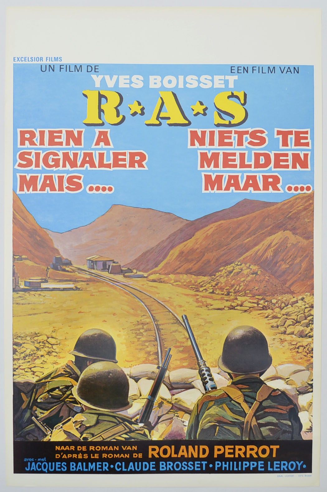 R.A.S. (a.k.a. Nothing to Report) Original Belgian Poster - Film Poster - Movie Poster