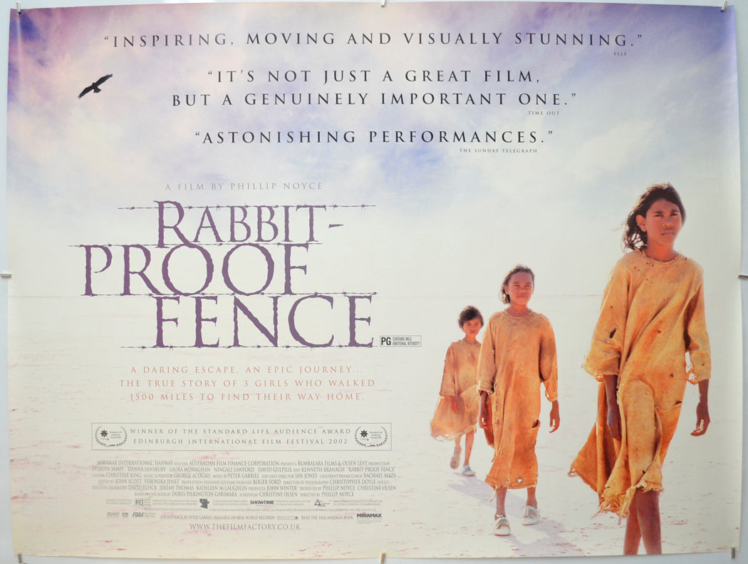 Rabbit-Proof Fence Original Quad Poster - Film Poster - Movie Poster