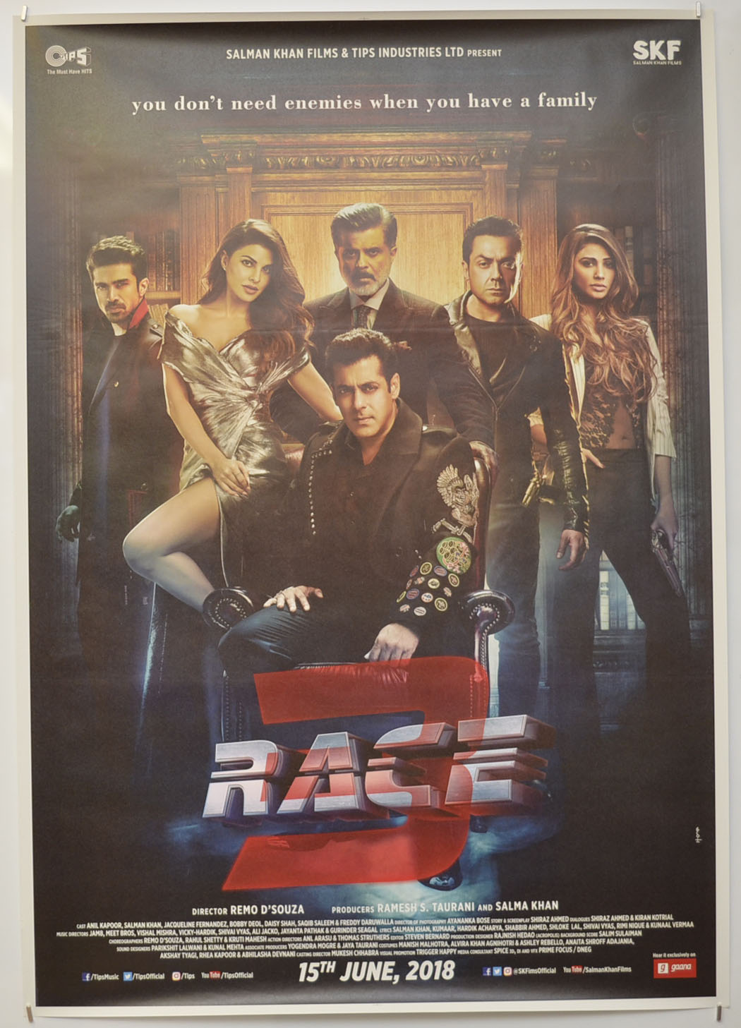 Race 3 </br> (Bollywood) Original One Sheet Poster - Film Poster - Movie Poster