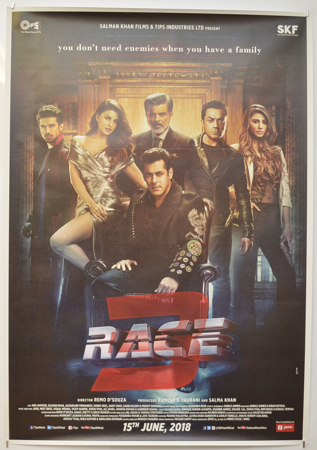 Race 3 </br> (Bollywood) Original One Sheet Poster - Film Poster - Movie Poster