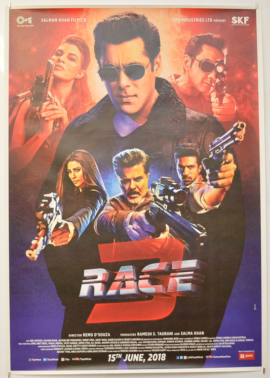 Race 3 </br> (Bollywood)</br>(Teaser / Advance Version)  Original One Sheet Poster - Film Poster - Movie Poster