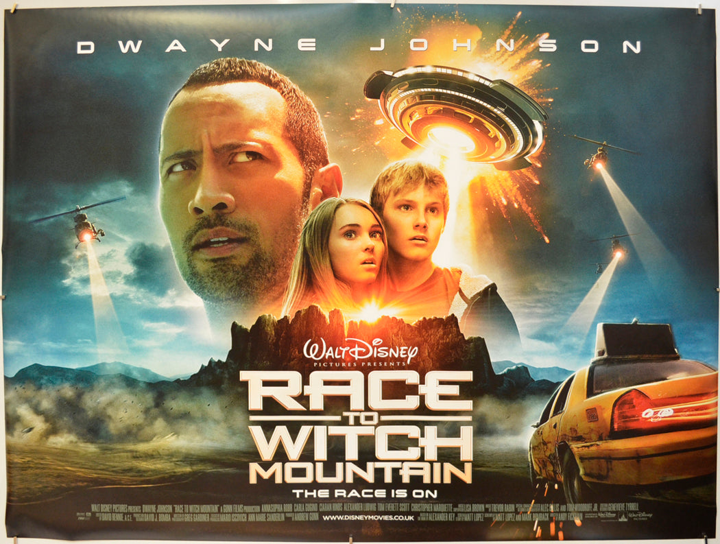 Race To Witch Mountain  Original Quad Poster - Film Poster - Movie Poster