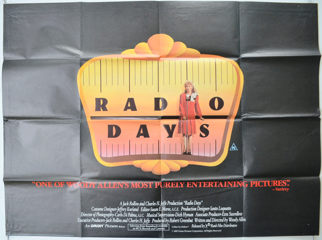 Radio Days  Original Quad Poster - Film Poster - Movie Poster 