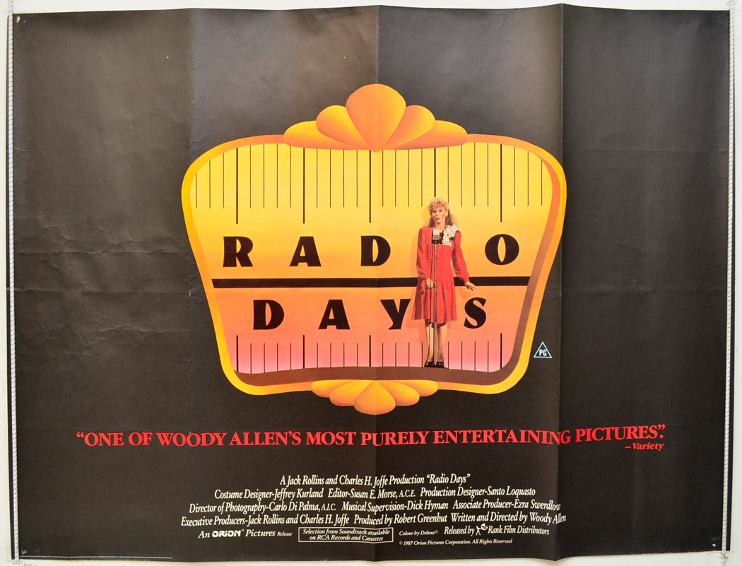 Radio Days Original Quad Poster - Film Poster - Movie Poster  